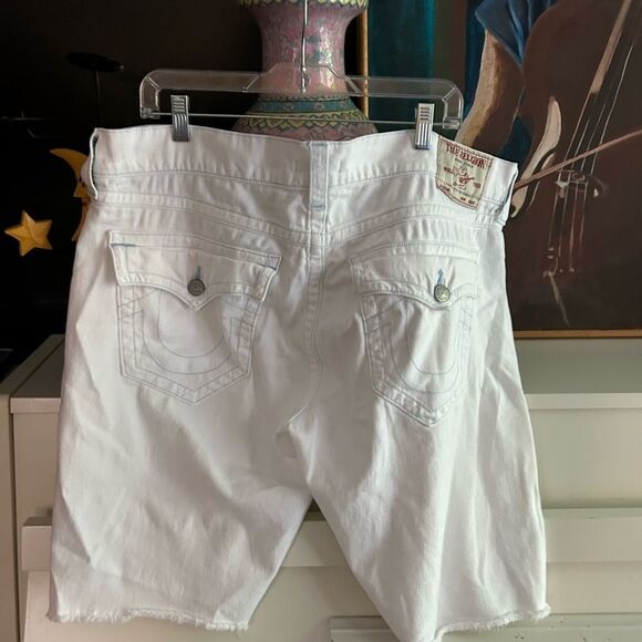 True Religion White Men's Jean Shorts 36 - Picture 7 of 16